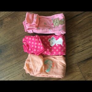 Set of three fleece pjs